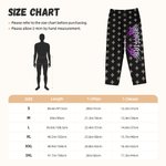 Gepersonaliseerde Punk Metal Rock stijl lange pyjamabroek met koord en naam Dagelijks dragen Verjaardagscadeau voor vrouwen mannen