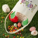 Oreilles de lapin personnalisées Panier de Pâques avec nom Accessoires de chasse aux oeufs Cadeau de Pâques pour Garçons Filles