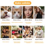 Personoitu DIY hartsinen timanttimaalaus valokuvasetti sisustuslahjaksi perheelle pariskunnille ja lemmikkien ystäville