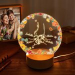 Gepersonaliseerd Handen Houden LED Nachtlampje met Naam en Houten Voet Kamer Decor Moederdag Verjaardag Baby Shower Gift voor Pasgeboren Nieuwe Moeder