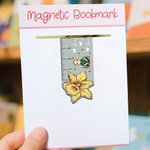 Personalized Cartoon Reading Character Ruler Design Magnetic Bookmark Clip with Birth Flower and Name Birthday Gift for Kids Bookworms