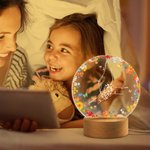 Gepersonaliseerd Handen Houden LED Nachtlampje met Naam en Houten Voet Kamer Decor Moederdag Verjaardag Baby Shower Gift voor Pasgeboren Nieuwe Moeder