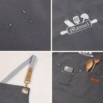 Delantal personalizado con bordado de motivos de repostería multicolor bolsillos y texto regalo de cumpleaños para amantes de la cocina