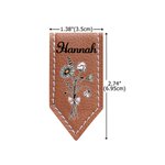 Personalisierte Geburt Blumenstrauß Multicolor PU Leder magnetische Lesezeichen Clip mit Namen Lesen Buch Club Geburtstagsgeschenk für Buchliebhaber