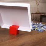 Boîte de Puzzle Imprimée 3D Personnalisée Multicolore Porte Couvercle avec Nom Puzzles Outil Anniversaire Soirée Jeu Cadeau pour les Amoureux des Puzzles