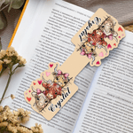 Personalized Cute Highland Cow Magnetic Bookmark Clip with Name Daily Use Birthday Gift for Bookworms