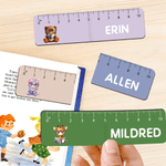 Personalized Reading Animal Ruler Design Magnetic Bookmark Clip with Name Birthday Back to School Gift for Kids Bookworms