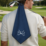 Personalizzato Golf Elements Monogram Magnetic Design Waffle Golf Towel con iniziale del nome e clip da appendere Regalo di compleanno per gli amanti del golf