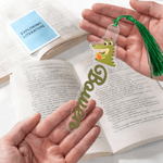 Personalized Cute Animals Acrylic Bookmark with Name and Tassel Reading Supplies Birthday Gift for Book Lovers Bookworms