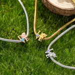 Gepersonaliseerde Hoogland Koe Hart Geboortesteen Liefdesarmband Sierlijke Sieraden Verjaardag Verjaardag Valentijnsdag Cadeau voor Vrouwen Hoogland Koe Liefhebbers