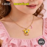 Personalised Long Tailed Marsupilami Necklace with Name Anniversary Birthday Gift for Women Girls Kids | Callie × Marsupilami®
