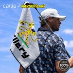 Serviette de golf gaufrée magnétique avec clip de suspension Cadeau d'anniversaire pour joueur de golf | Callie × Marsupilami®.