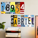 Personalized Car License Plate with Number and Letter Daily Use Car Decoration Accessory Birthday Gift for Men