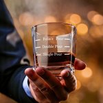 Personalized Pour Line Whiskey Decanter with Engraved Name Birthday Anniversary Gift for Whiskey Lover