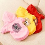 Personalised Funny Face Photo Dog Hoodie with Name Outdoor Travel Birthday Gift for Pet Lovers Pet Owners