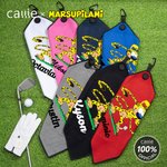 Serviette de golf gaufrée magnétique avec clip de suspension Cadeau d'anniversaire pour joueur de golf | Callie × Marsupilami®.