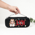 Personalised Cartoon Doctor Nurse Character Stethoscope Case with Name Birthday Nurse Graduation Appreciation Gift for Nurse Doctor