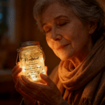 Personalized Floral Butterfly Design Memorial Mason Jar Night Light with Nickname and Text Home Decor Sympathy Gift for Loss of Dad Mom Family