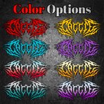 Personalized Punk Heavy Metal Style Anti-Slip Car Steering Wheel Cover with Name Long Journey Wishes Birthday Gift for Family Friend Punk Enthusiast