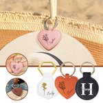 Personalized Birth Flower Strong Magnetic Portable Leather Hat Clip with Name Set of 2 Travel Accessories Birthday Gift for Women