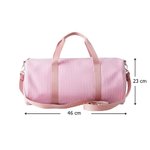 Sac de sport en seersucker personnalisé avec personnage de dessin animé et fleur de naissance - Cadeau d'anniversaire pour garçon et fille