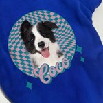 Personalised Funny Face Photo Dog Hoodie with Name Outdoor Travel Birthday Gift for Pet Lovers Pet Owners