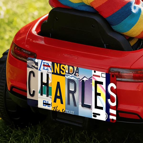 Personalized Car License Plate with Number and Letter Daily Use Car Decoration Accessory Birthday Gift for Men