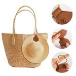 Personalized Birth Flower Strong Magnetic Portable Leather Hat Clip with Name Set of 2 Travel Accessories Birthday Gift for Women