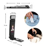 Luz de lectura con clip LED personalizada recargable con nombre y personaje de dibujos animados regalo de cumpleaños para amantes de la lectura