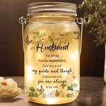 Personalized Floral Butterfly Design Memorial Mason Jar Night Light with Nickname and Text Home Decor Sympathy Gift for Loss of Dad Mom Family