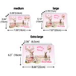 Personalized Happy Easter Cute Bunny Easter Egg Biscuit Tin Storage Box with Name Easter Party Gift for Boys Girls