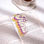 Personalized Retro Style Colourful Stripes Magnetic Bookmark Clip with Name Reading Accessories Birthday Gift for Bookworms