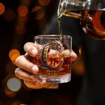 Personalized Dragon Initial Name 10 oz Old Fashioned Rock Whiskey Glass Birthday Father's Day Gift for Man Bartender Whiskey Enthusiast