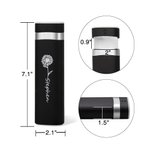 Henkilökohtainen syntymäkukka ja nimi Kannettava suuri viikoittainen pilleriorganisaattori, jossa on 7 päivän pilleriosastot vitamiinille Kalaöljyt Lääkityslisäys