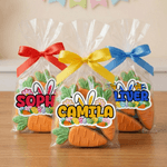 Personalized Cute Easter Bunny Ears Waterproof Stickers Labels with Name Gift Decoration Easter Day Party Favors for Kids