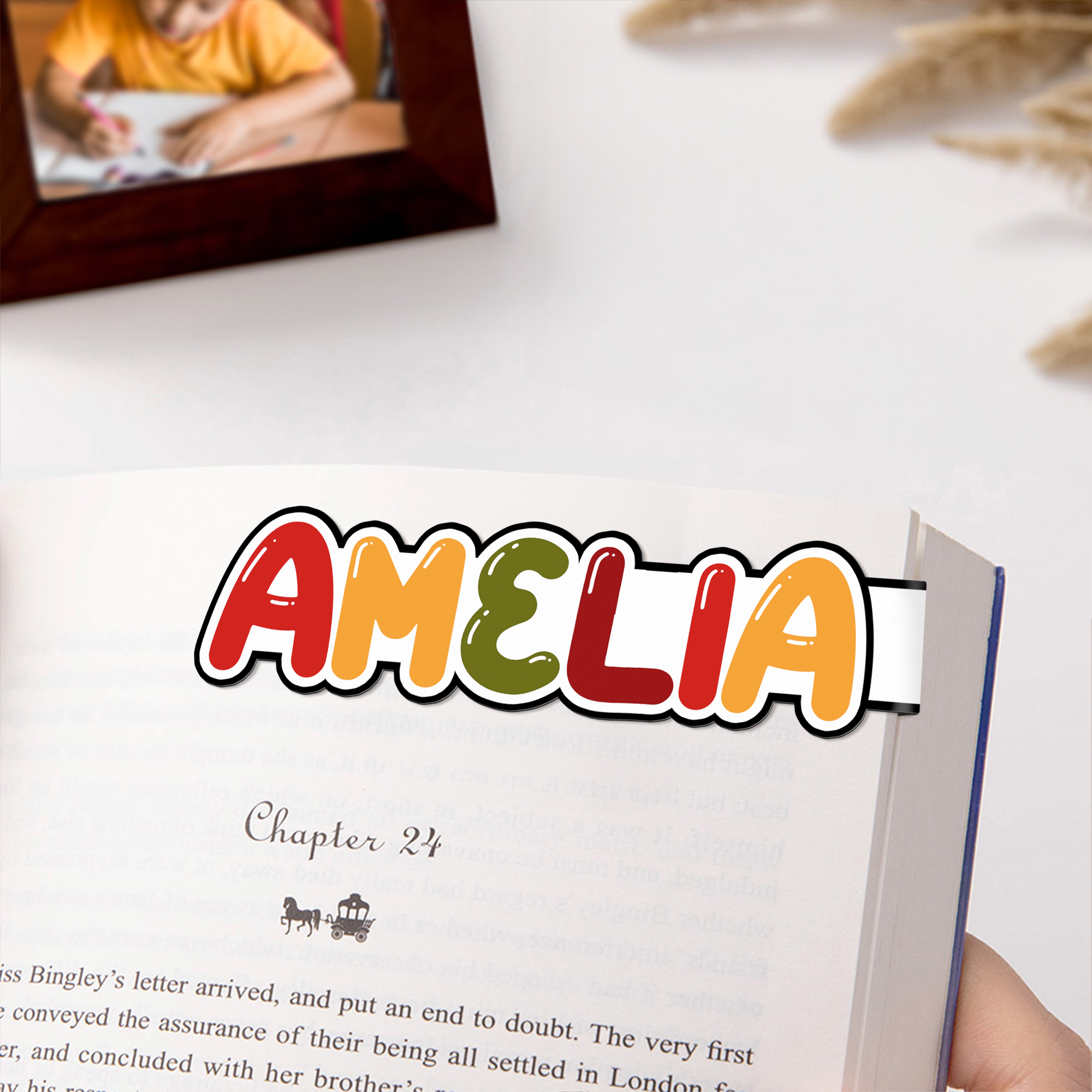 Marque-page magnétique personnalisé de couleur vive Accessoire de lecture Anniversaire Retour à l'école Utilisation quotidienne Cadeau pour les amoureux des livres Les rats de bibliothèque