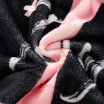 Manta personalizada con huellas multicolor con 6 fotos de mascotas nombre e inicial regalo de cumpleaños o recuerdo para amantes de perros y gatos