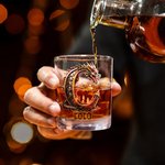 Personalized Dragon Initial Name 10 oz Old Fashioned Rock Whiskey Glass Birthday Father's Day Gift for Man Bartender Whiskey Enthusiast