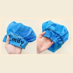 Personalized Cute Easter Bunny Adjustable Kid Apron Chef Hat Set with Name and Pocket Cooking Accessory Easter Gift for Boys Girls