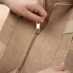 Personalized Cute Peter Rabbit Large Jute Tote Bag with Name Easter Party Gift for Kids