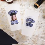 Personalized Class of 2026 Graduation Photo Waterproof Stickers with School Name and Year Graduation Party Decoration Favor for Graduates