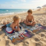 Personlig basket baseboll crack vägg överdimensionerad snabbtorkande strandhandduk med namn och nummer strandtillbehör födelsedagspresent för sportälskare