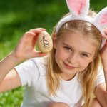 Personalised Happy Spring Bunny Wooden Easter Egg with Engraved Name Easter Basket Stuffers Home Decor Party Favors Gift for Kids