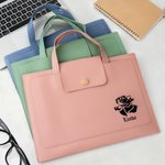 Personalisierte Kranz Schmetterling Rentier Löwe Eule PU Leder Aktentasche mit Initialen und Namen Bürozubehör Geschäftsreise Geschenk für Arbeitnehmer Kollegen