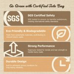 Personalized Cute Peter Rabbit Large Jute Tote Bag with Name Easter Party Gift for Kids