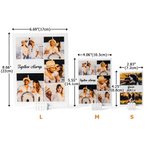 Personalizzato 1-5 foto Stand Building Brick Puzzles con testo Room Decor Compleanno Anniversario Regalo per la coppia Amico Famiglia