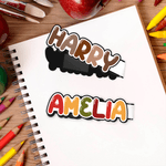 Personlig Magnetisk bokmerkeklips med navn i sterke farger Lesetilbehør Bursdag Bursdag tilbake til skolen Gave til daglig bruk for bokelskere Bokorme