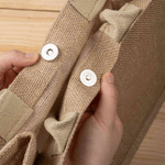 Personalized Cute Peter Rabbit Large Jute Tote Bag with Name Easter Party Gift for Kids