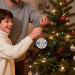 Personalized Ball Sport Theme Layered Round Wooden Ornament with Name Home Decor Birthday Gift for Sports Lovers