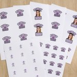 Personalized Class of 2026 Graduation Photo Waterproof Stickers with School Name and Year Graduation Party Decoration Favor for Graduates